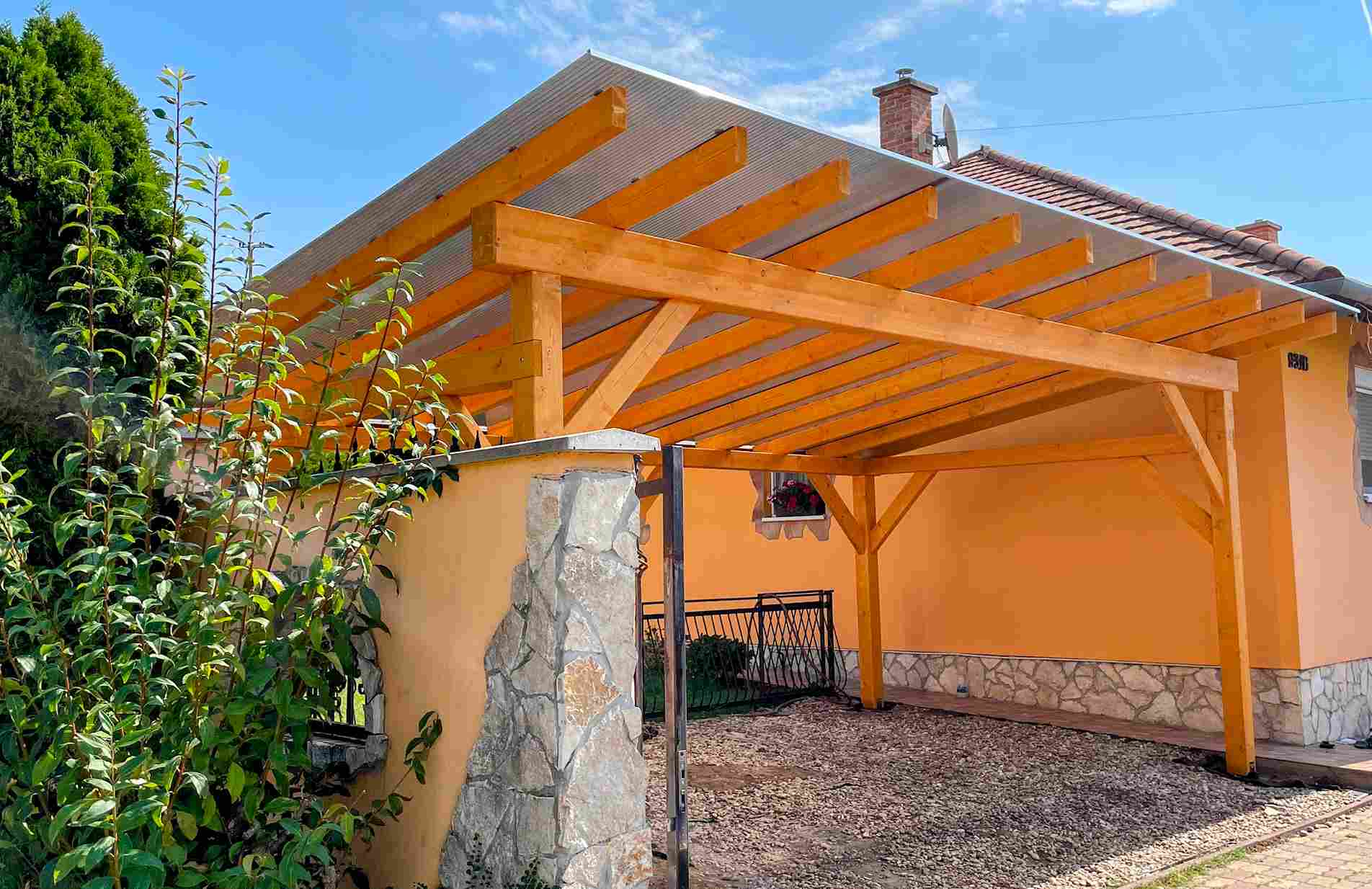 Polikarbonát Autóbeálló Ecser